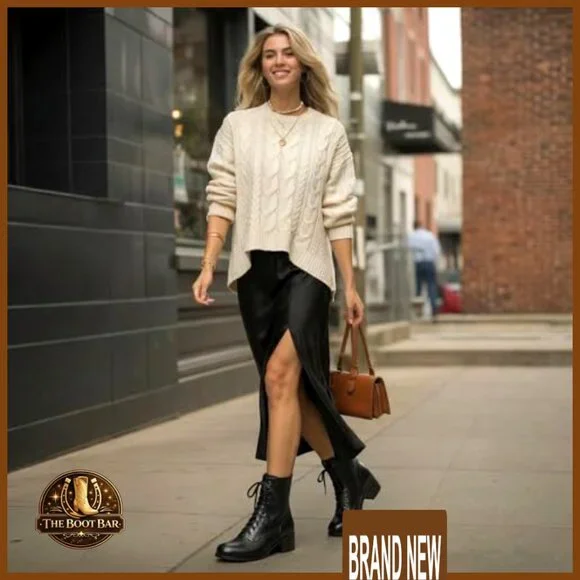 Victorian Lace Up Ankle Booties Side Zipper Chunky Heel Vintage Steampunk - Picture 5 of 7